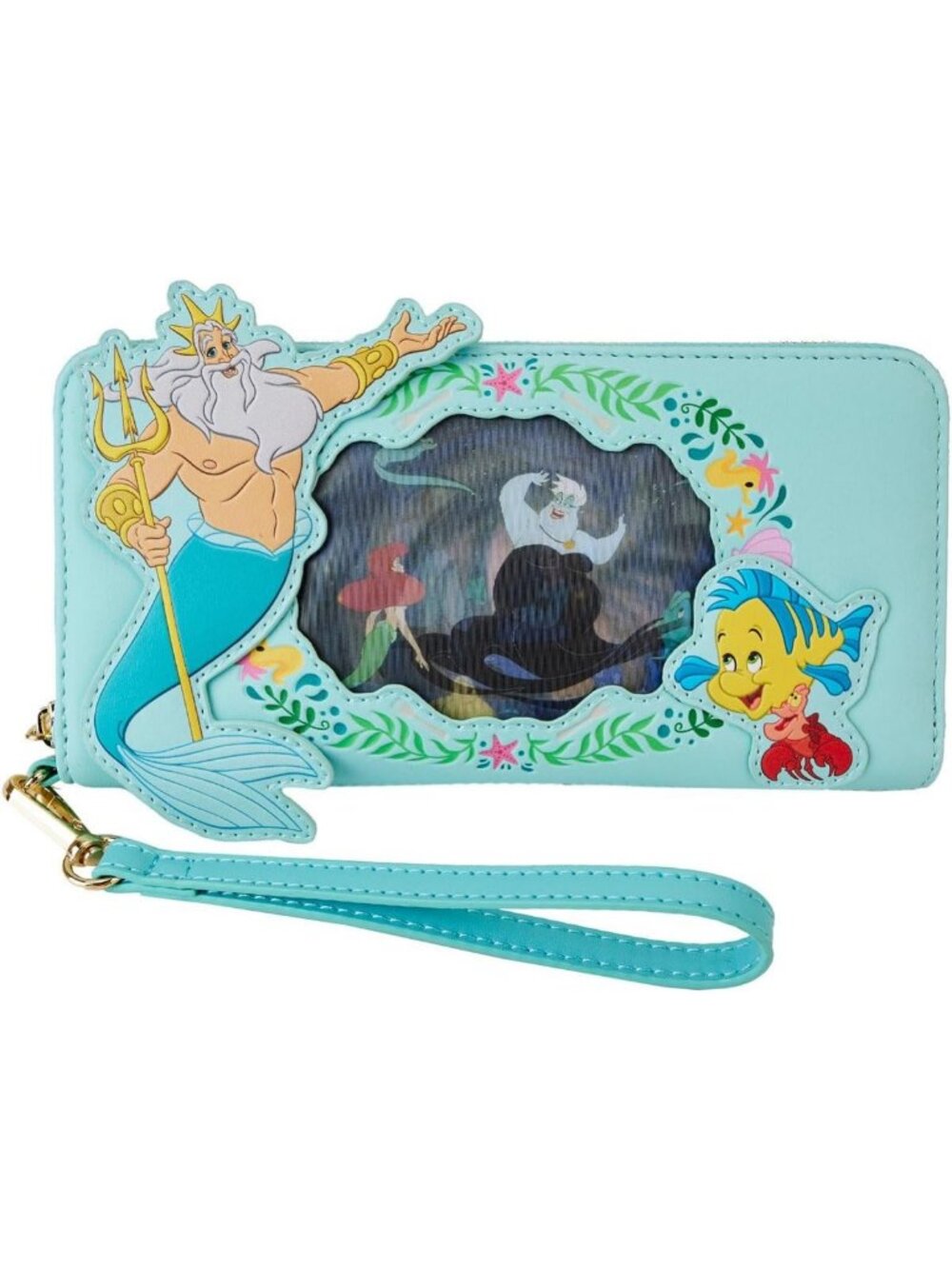 Ariel Princess Lenticular Zip Around Wallet | Disney The Little Mermaid